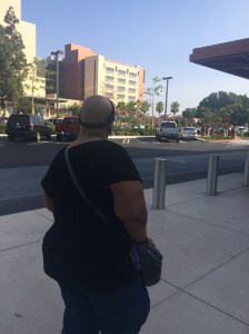 Mom walking out of UCI after hearing that she is CANCER FREE again October 13, 2014